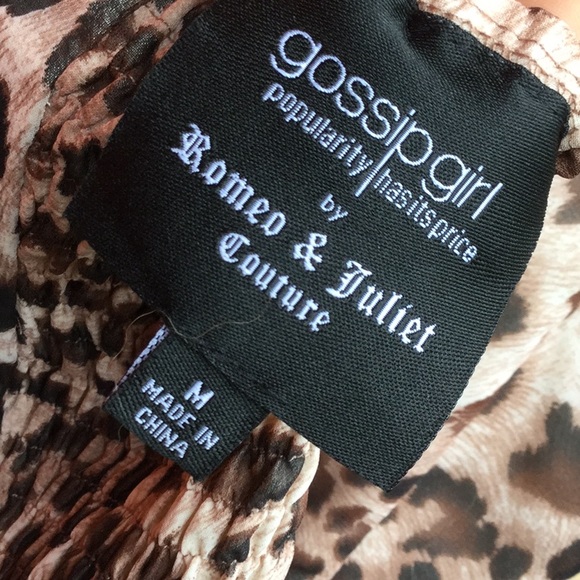 Gossip girl cheetah strapless dress festival Christmas brunch party rodeo NFR - Picture 5 of 6